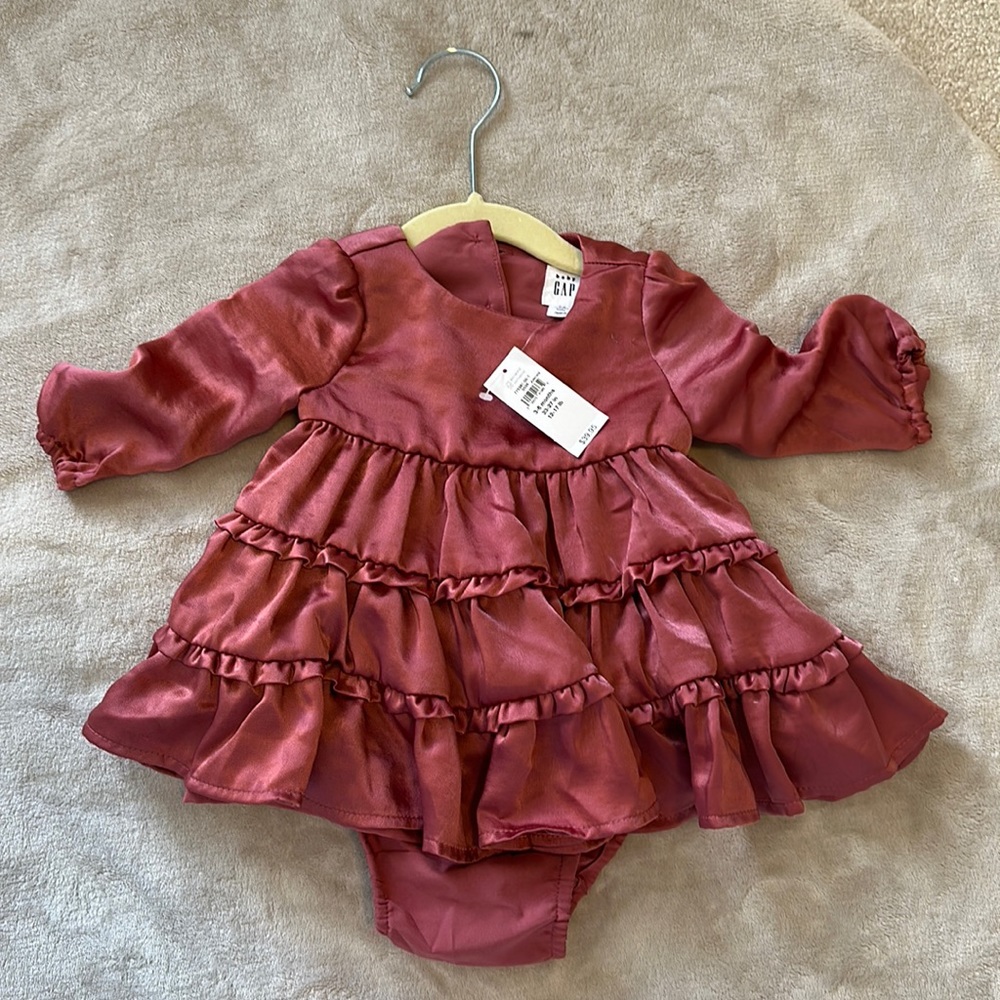 NWT satin baby dress